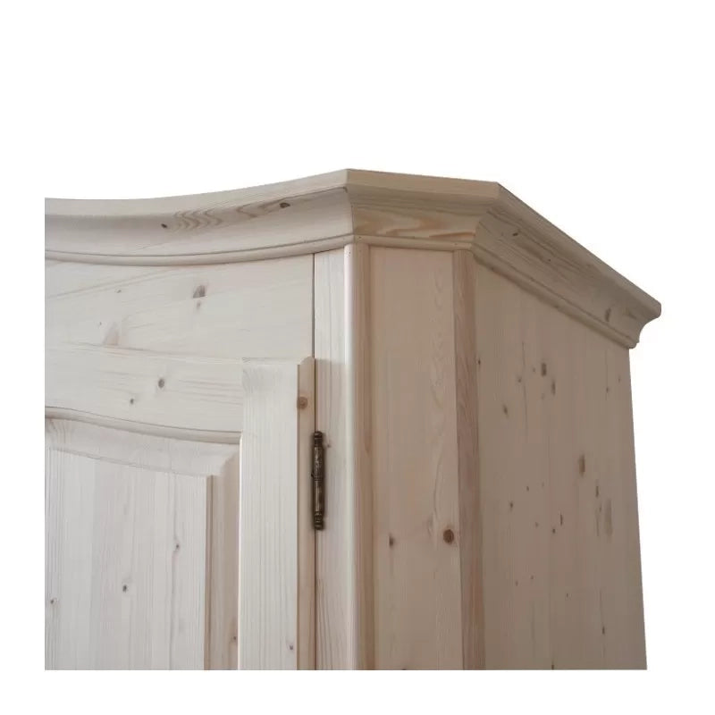 armadio classico 3 porte legno massello abete grezzo 181x63x217 (2205) - Mobili 2G