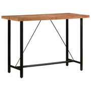 Tavolino da Bar 150x70x107 cm Legno Massello di Acacia e Ferrocod mxl 83467