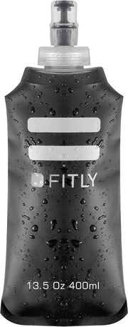 Flessa di acqua - 400 ml - Ripiegabile per sport - Kit di idratazione