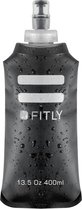 Flessa di acqua - 400 ml - Ripiegabile per sport - Kit di idratazione
