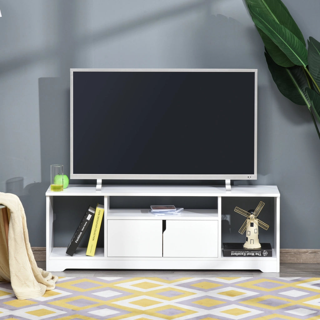 Mobile TV per televisore fino a 42 pollici ¨C zephmum ¨C bianco 120x30x41 cm