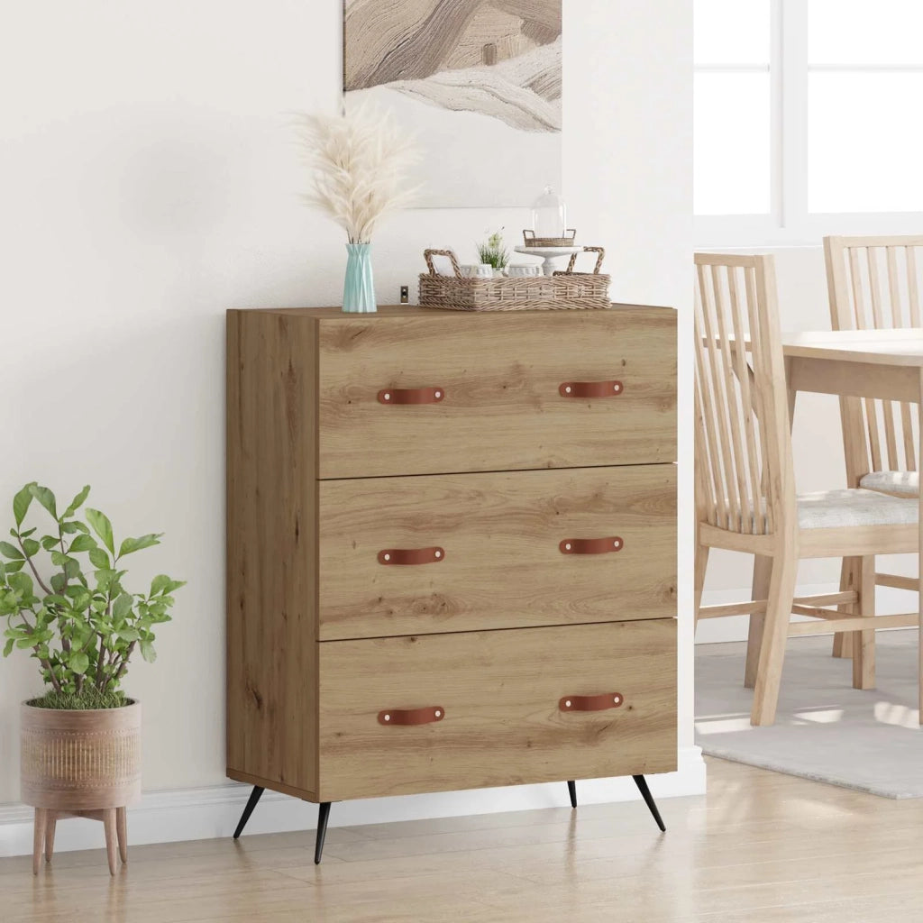 Cassettiera con cassetto Rovere Artigianale 69,5 x 34 x 90 cm