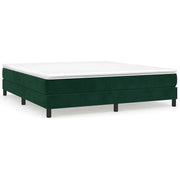 Letto matrimoniale | Letto per adulti | Struttura Letto a Rete a Molle Verde Scuro 180x200 cm in Velluto