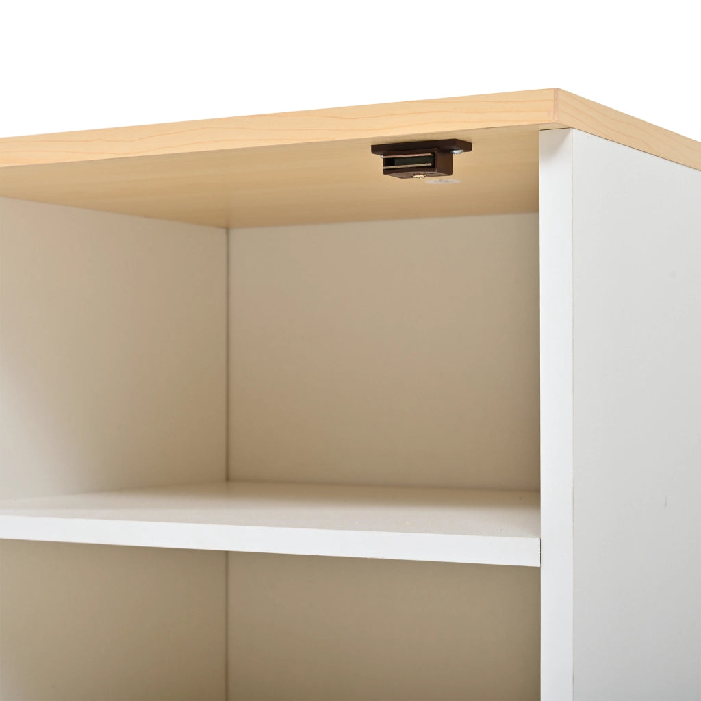 Mobili da ingresso modulari con scarpiera a ribalta, cassetto, specchio e appendiabiti per ingresso 156 × 36 × 176 cm