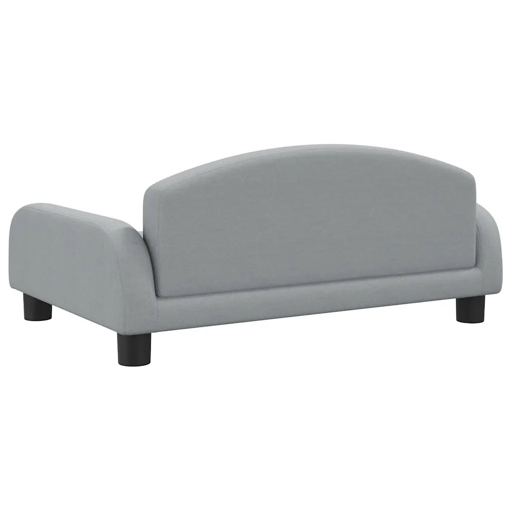 Divano per Bambini Grigio Chiaro 70x45x30 cm in Tessuto 3196358