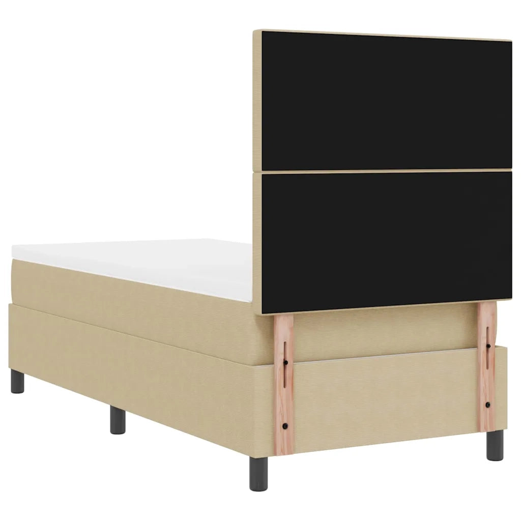 Letto a Sorgente LED Grigio chiaro e bianco 100 x 200 cm 3337634
