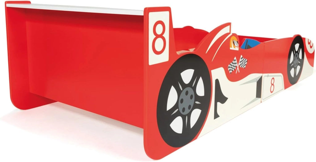 Letto per bambini formula 1 rosso 70x140 cm TEDDI