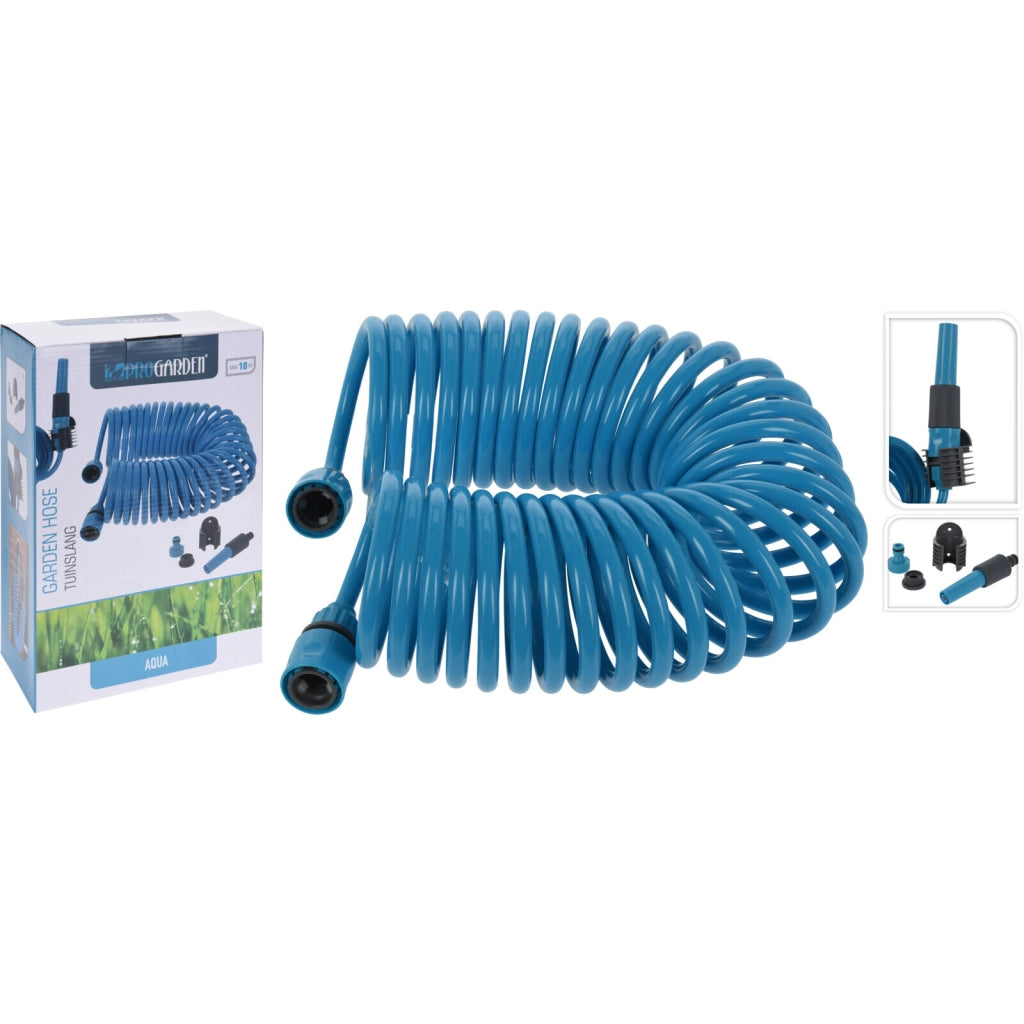 TUBO IRRIGAZIONE A SPIRALE 10M COMPLETO DI ACCESSO