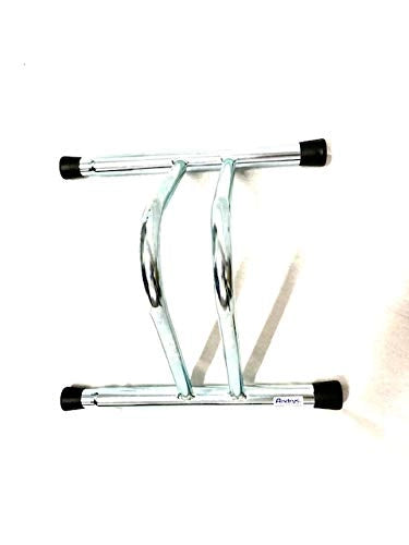 Andrys Rastrelliera Bici 1 Posto Modulabile con Tappi PVC Zincato