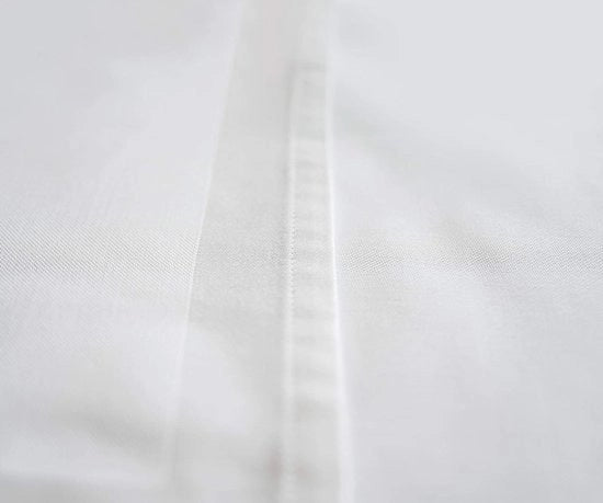 Tovaglia da tavola damascata 130 x 220 cm bianca lavabile a 95 °C - filato di alta qualità - design elegante