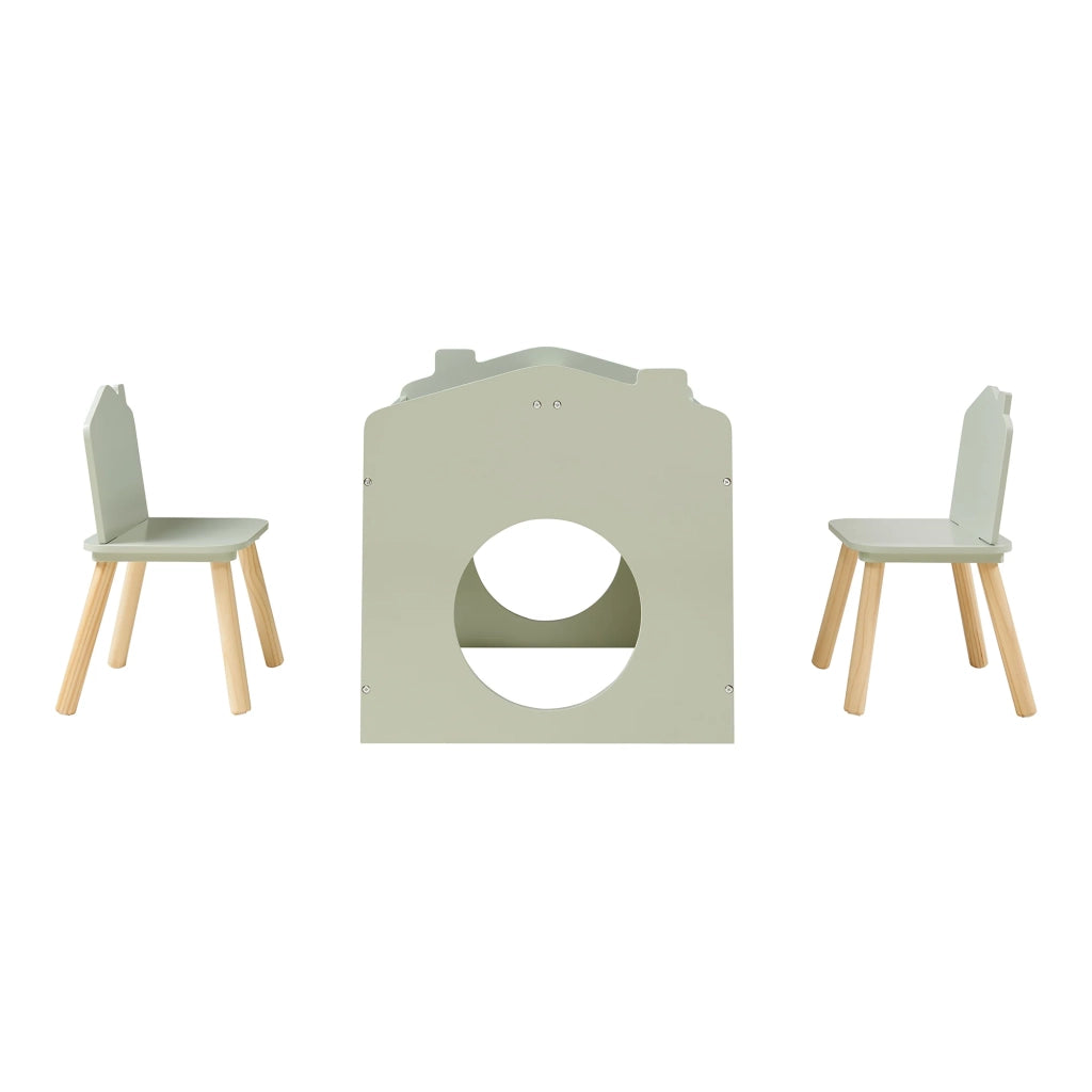 Set tavolo da disegno per bambini verde menta e 2 sedie 03_0009446