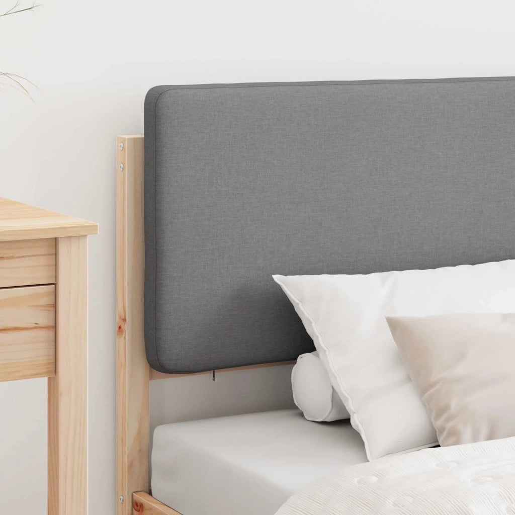 Letto con Testiera Rivestita Grigio chiaro 100 x 200 cm 877929