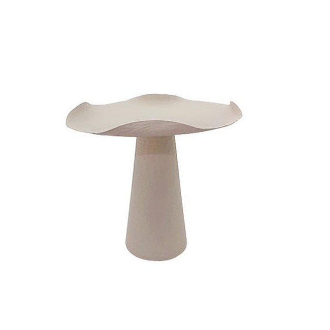 Tavolino Ø 46x47,5 cm Alka in Metallo Beige