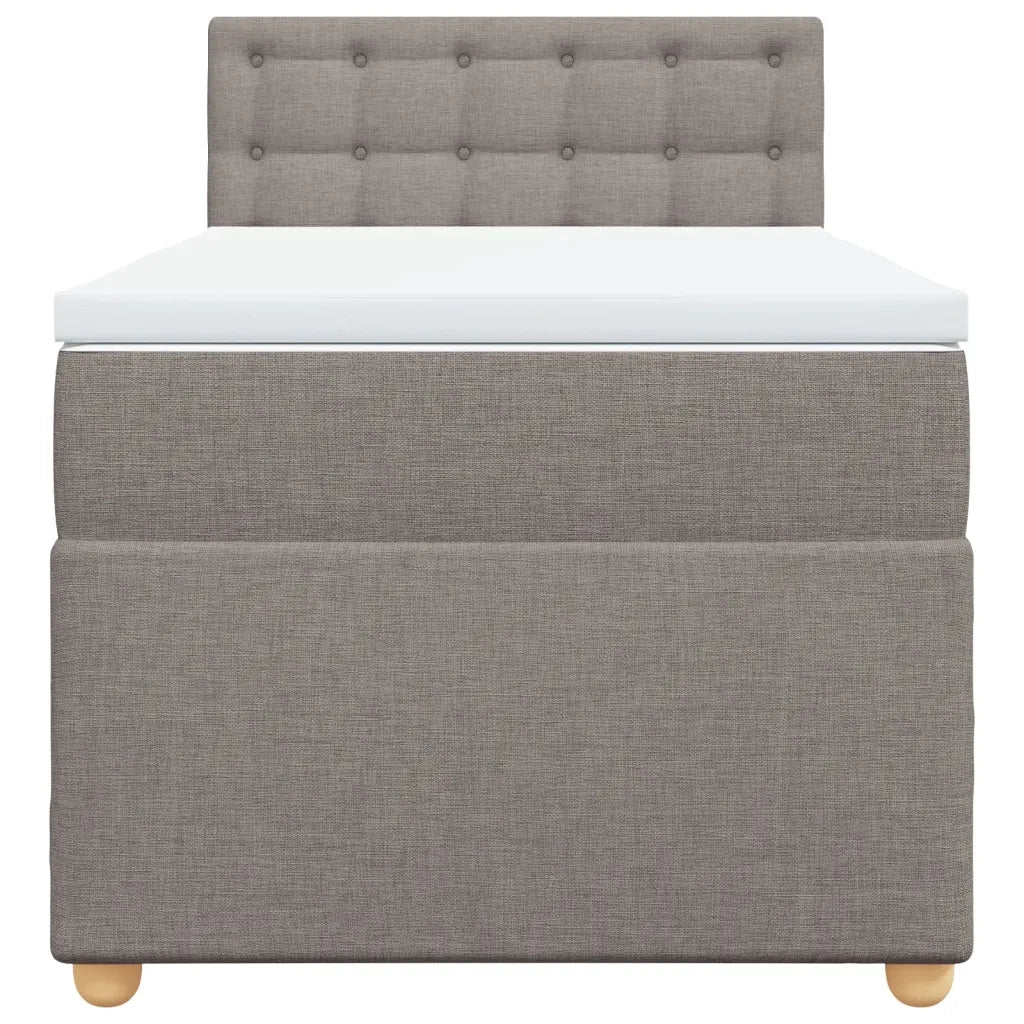 Giroletto a Molle con Materasso Tortora 100x200 cm in Tessuto 3286609