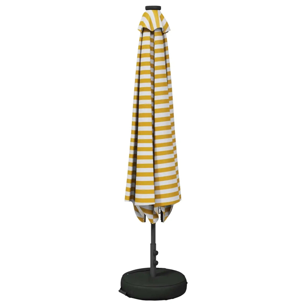 Parasol da giardino con luci LED e base 200 x 300 cm Poliestere 42036246