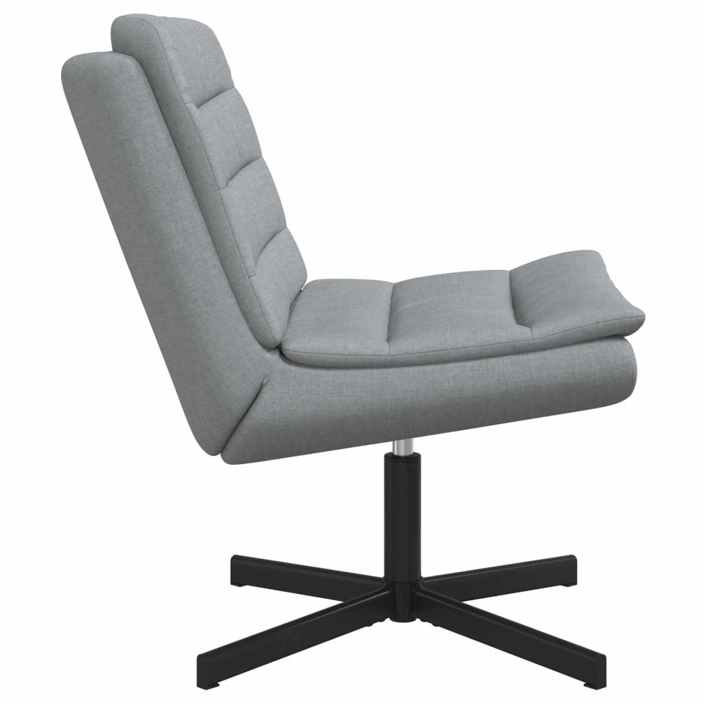 Sedia girevole Grigio chiaro 63 x 75 x 76 cm Tessuto 42007350
