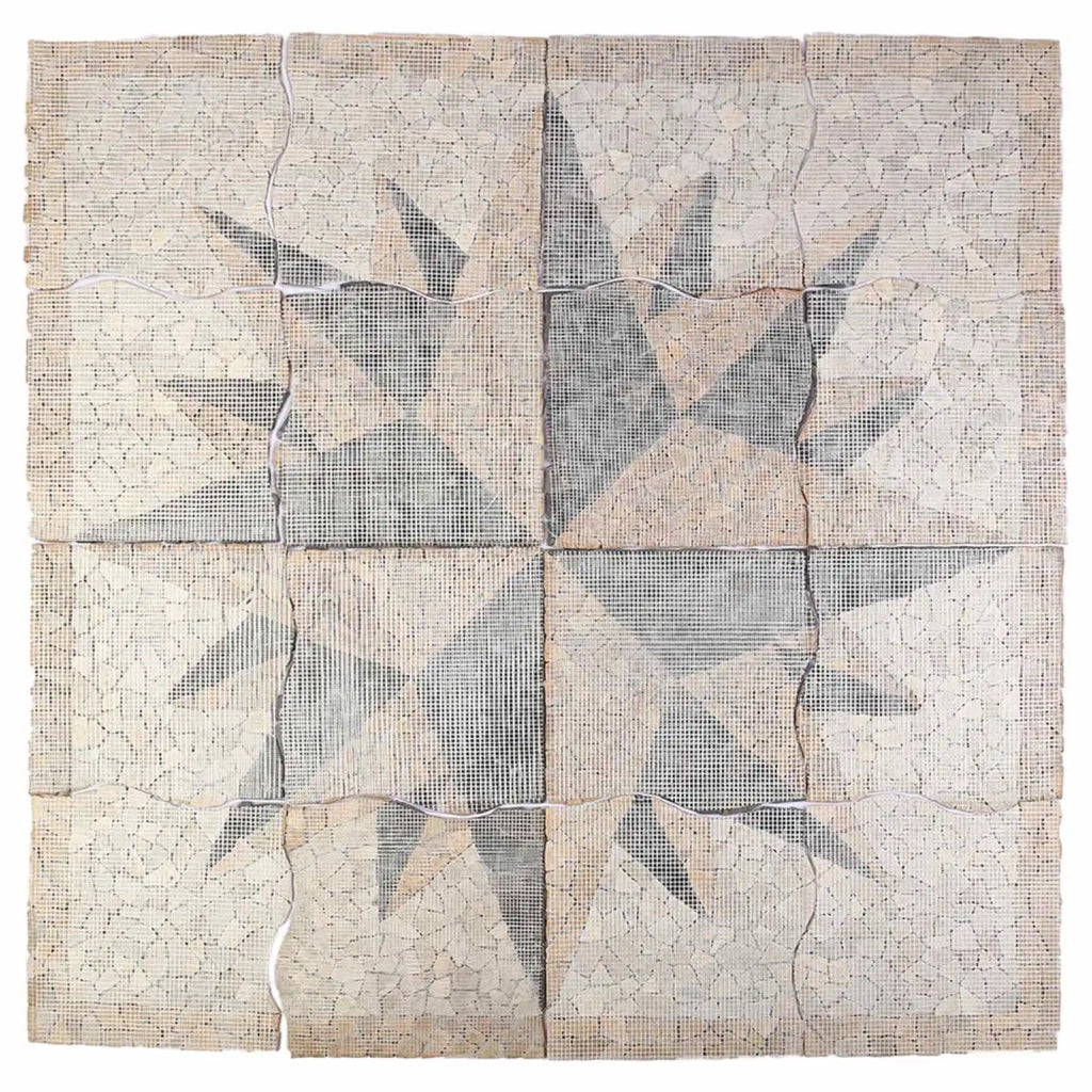 Piastrelle a mosaico con motivo vento Multicolore 120 x 120 cm 42033518