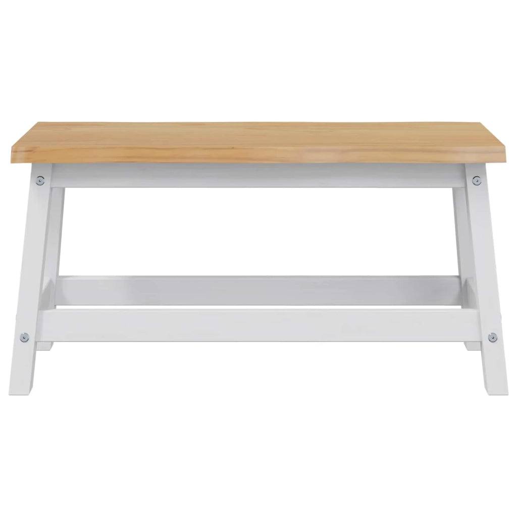 VidaXL Panchina da pranzo EKAI Bianco 91,5 x 29 x 45,5 cm 42037010