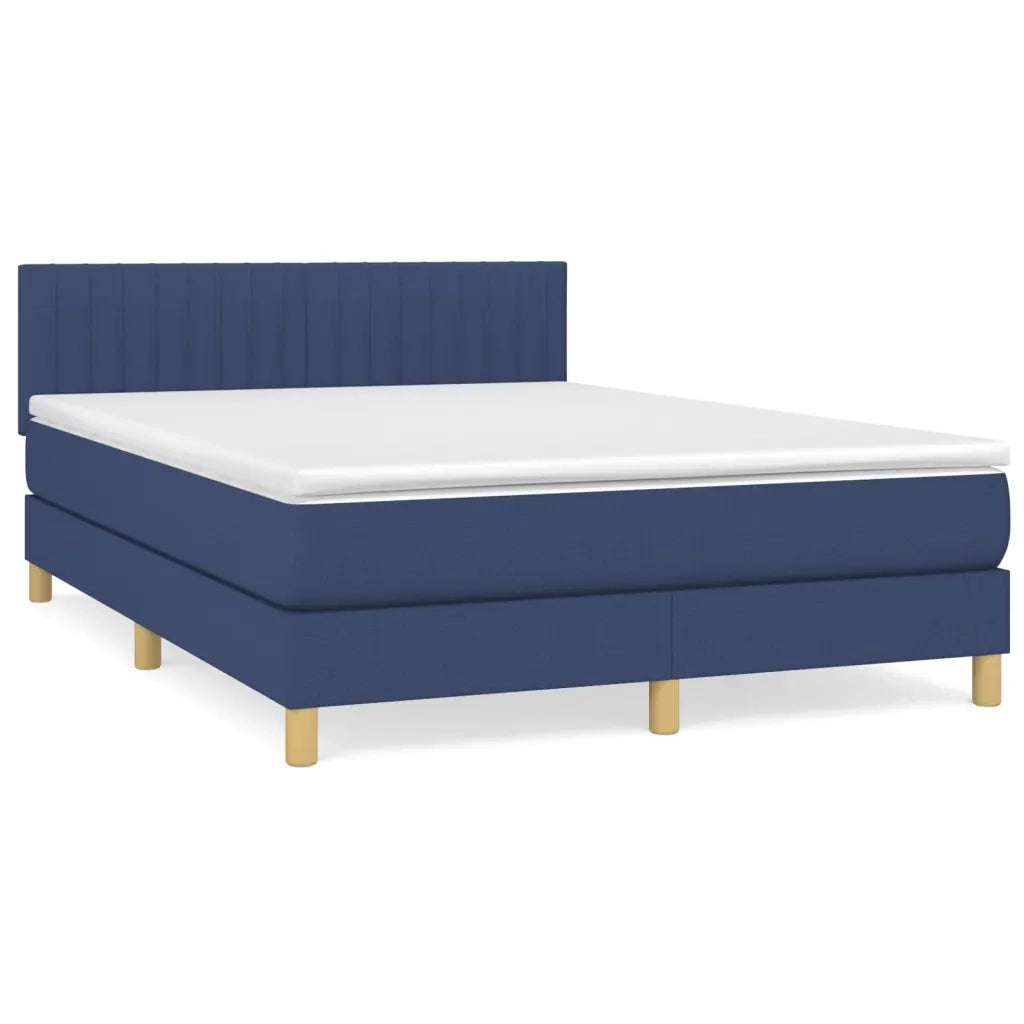 Giroletto a Molle con Materasso Blu 140x200 cm in Tessuto 3140783