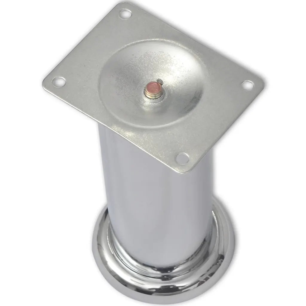 Piedini Rotondi per Divani 8 pz Cromati 180 mm CFW3504304