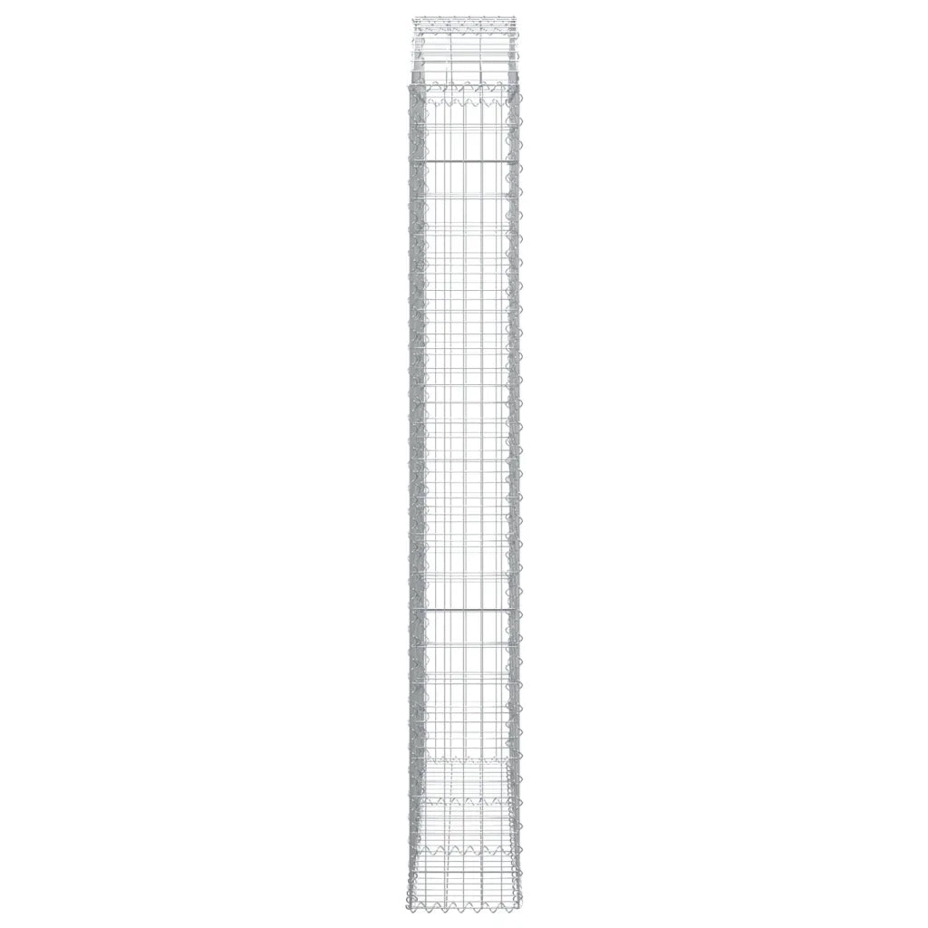 Cesto Gabbione ad Arco 150x30x220/240 cm Ferro Zincato 153451