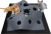 Tunnel per gatti con area di gioco e materassino per un gioco intelligente con gatto grande e piccolo - krabmat e giocattoli