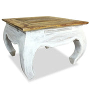 Tavolino Laterale in Legno Massello di Recupero 50x50x35 cm cod mxl 62237