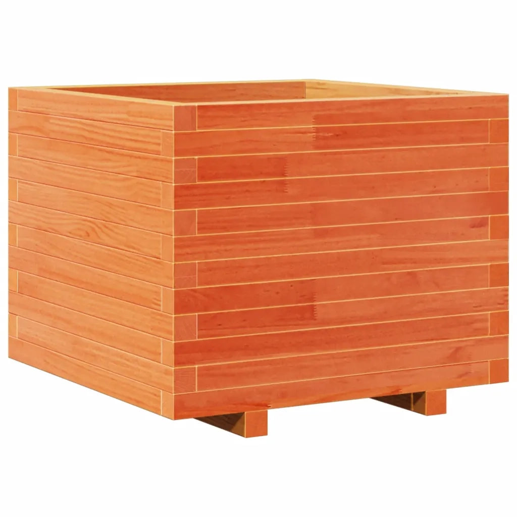 Fioriera Giardino Marrone Cera 60x60x49,5cm Legno Massello Pino 847360