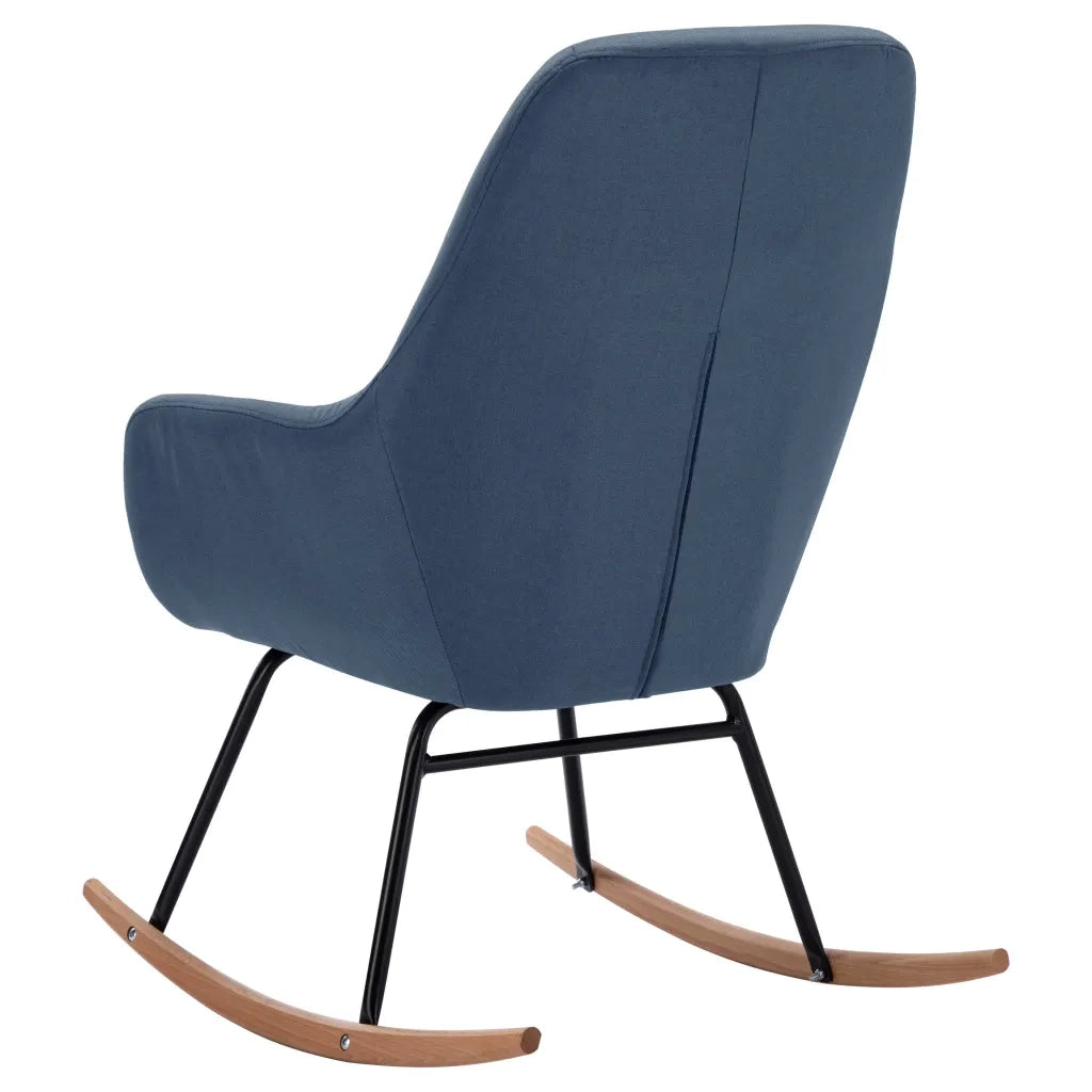 Sedia a Dondolo Blu in Tessuto CFW9785726