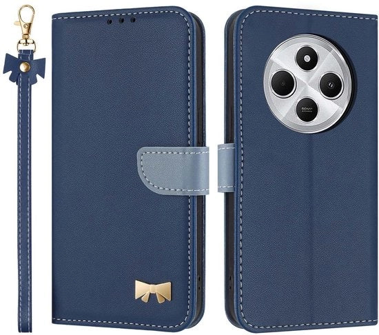 Custodia in pelle per Xiaomi Redmi 14C 4G con blocco RFID e funzione di riposo, modello non specificato