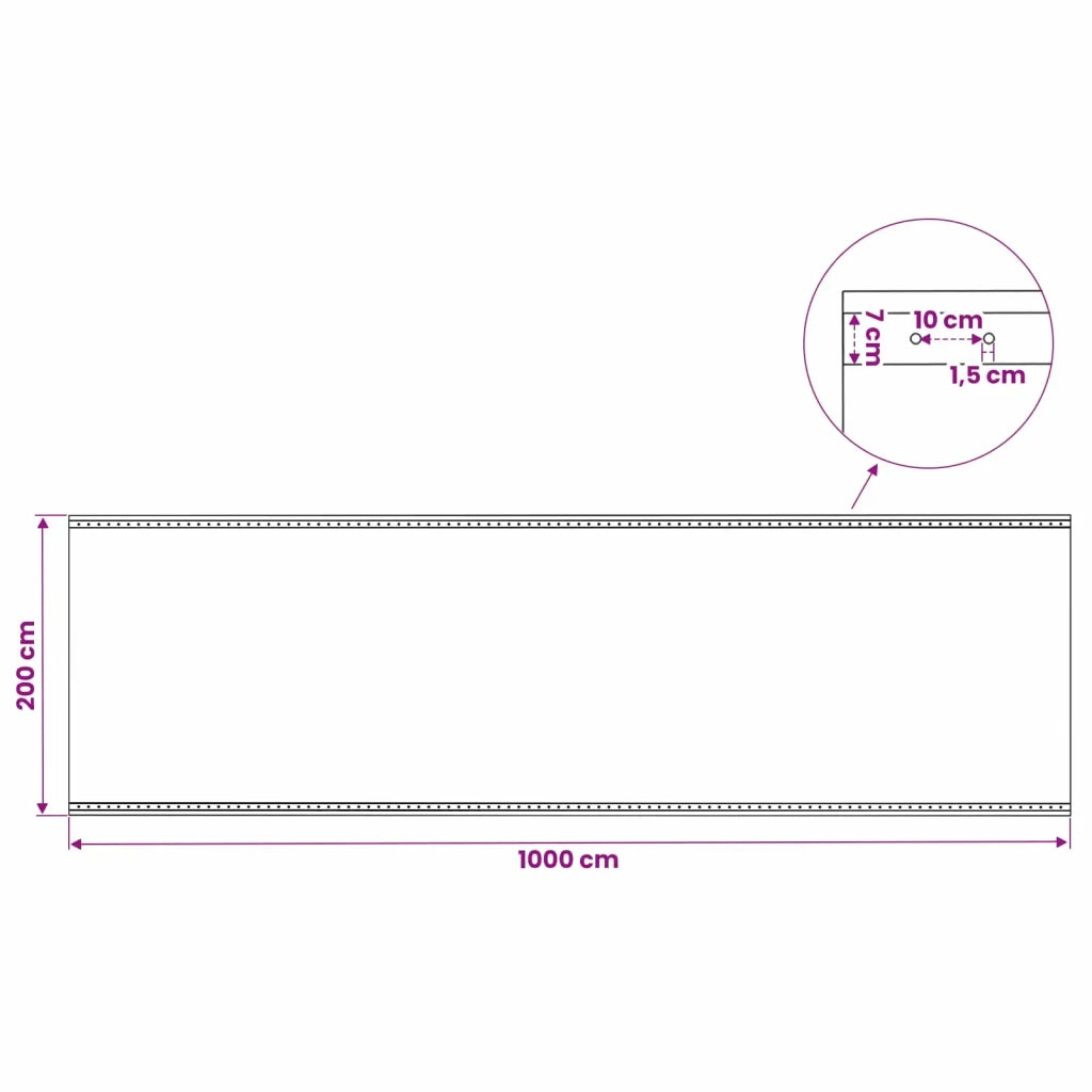 Telo con Occhielli Verde 3 x 10 m 260 gsm PE 42039275