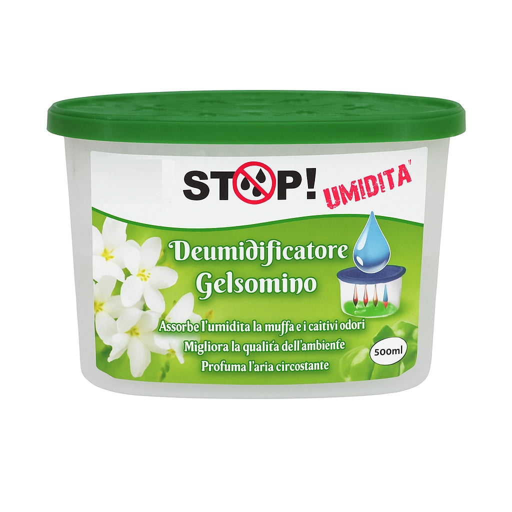 6pz Deumidificatore Casa Portatile 500ml contro Muffa Assorbi Umidità Gelsomino