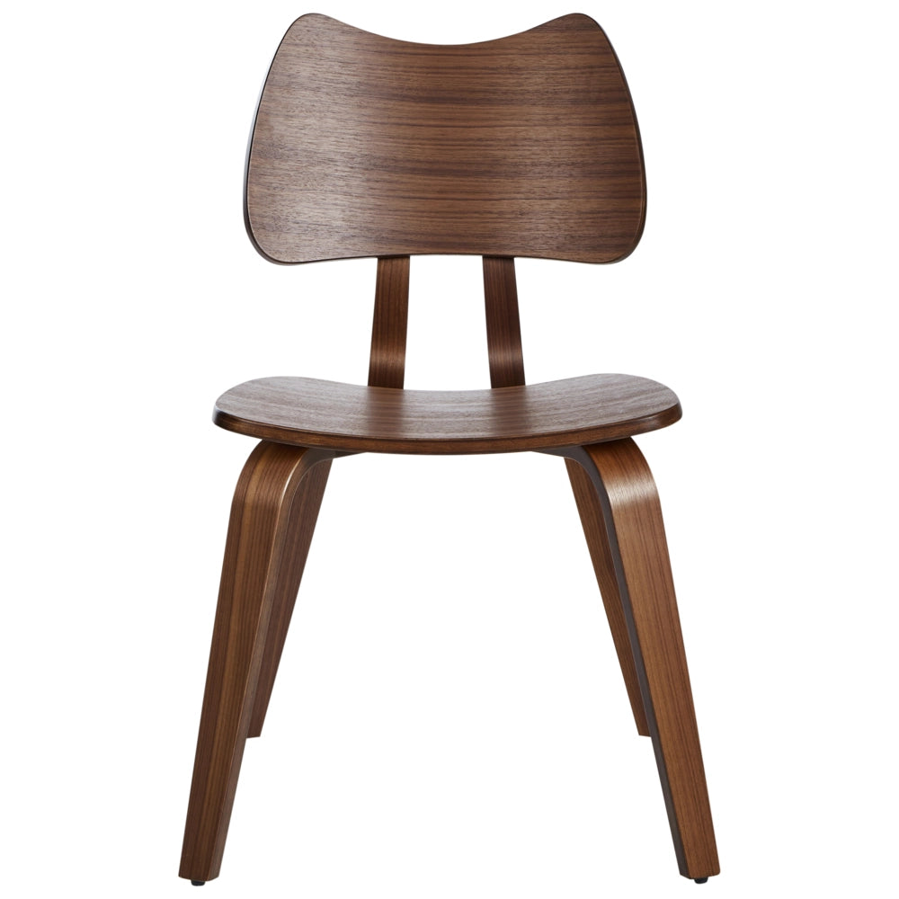 Set di 2 sedie da pranzo con struttura in legno di gomma marrone Mobili da cucina per la sala da pranzo in stile retrò