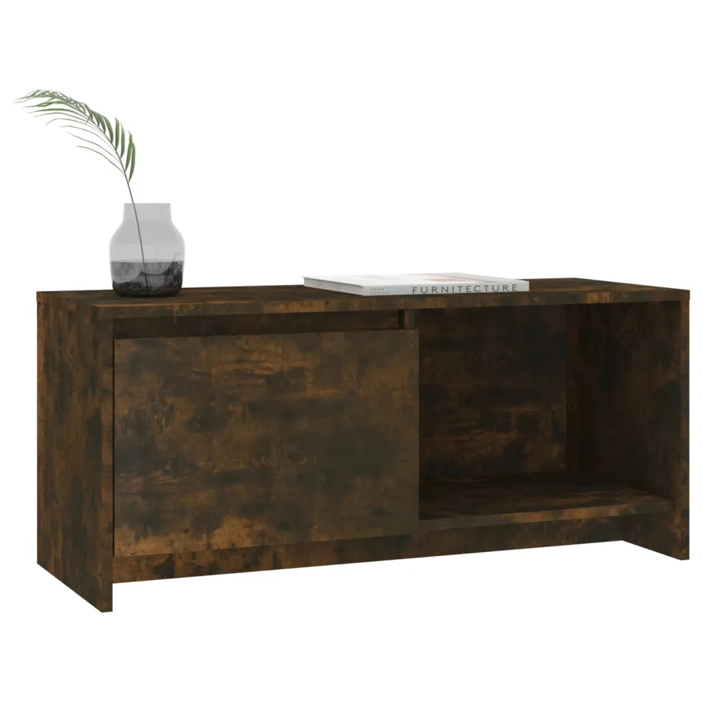 Mobile Porta TV Rovere Fumo 90x35x40 cm in Truciolato 813017