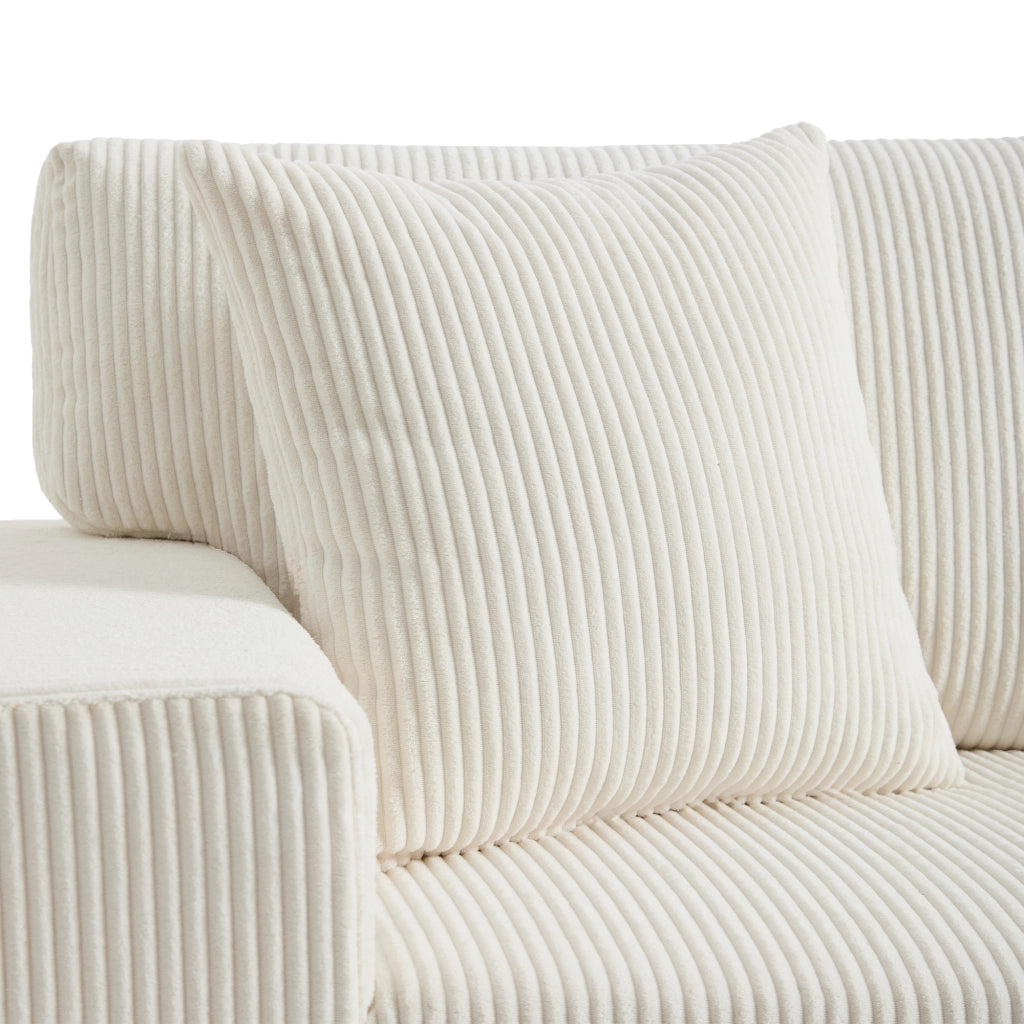 Divano Letto Angolare 3 Posti con Contenitore, USB e Cuscini ¨C MINIMAL ¨C Tessuto