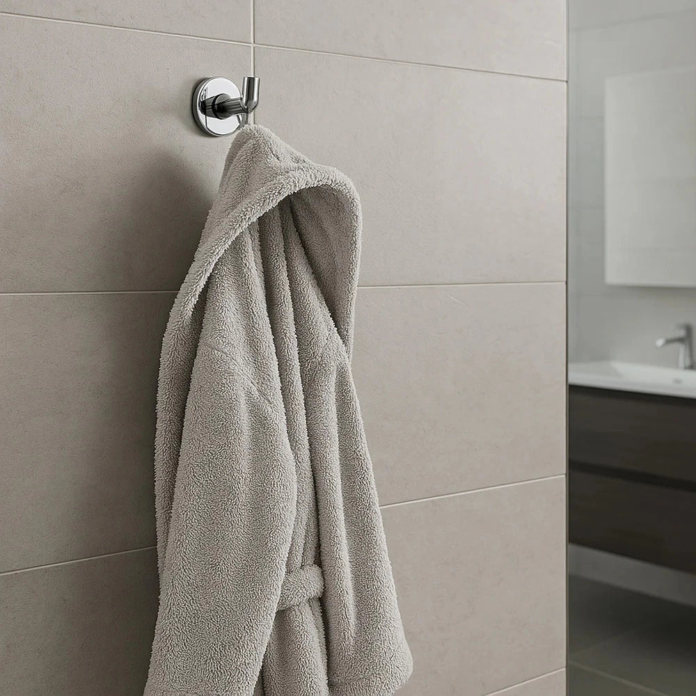 Set Da Bagno 6 Pezzi Cromato vetro accessori bagno moderno Porta Asciugami 69984