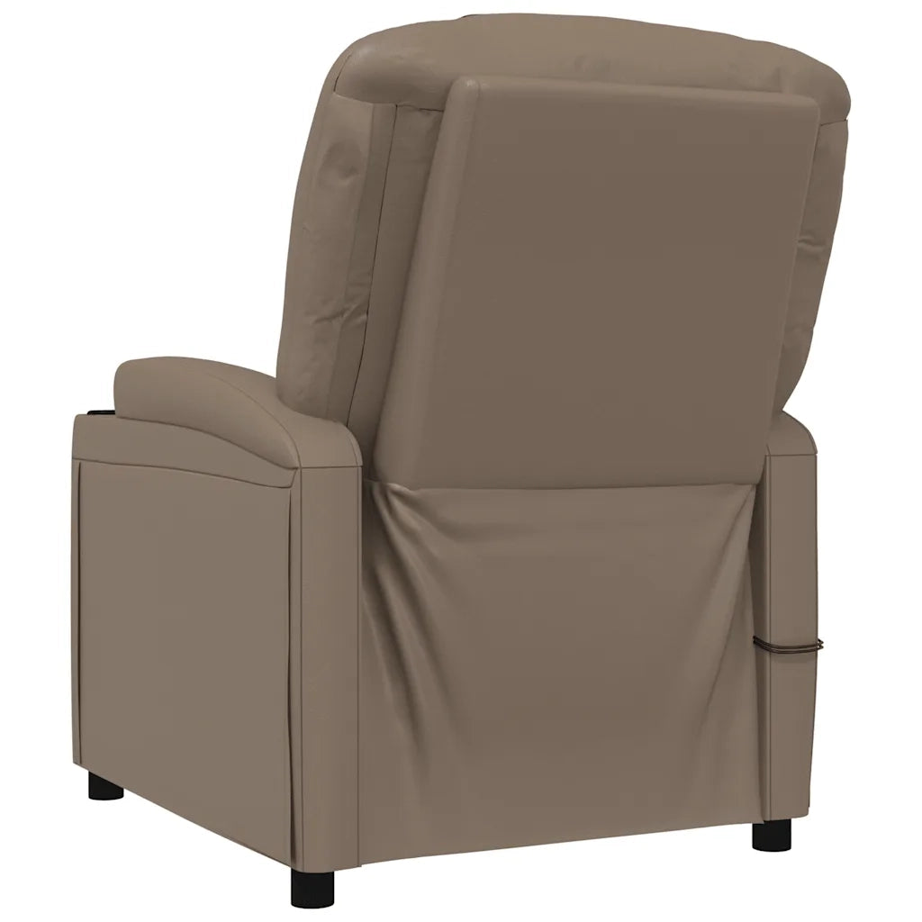 Poltrona Massaggio Elettrica Cappuccino Similpelle 3073801