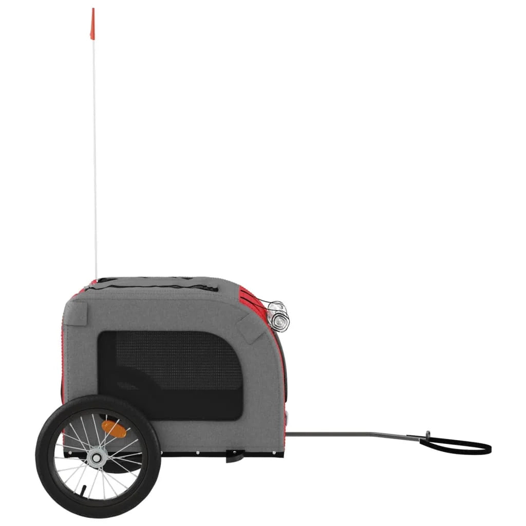 Rimorchio/carrello per animali domestici rosso 02_0044354