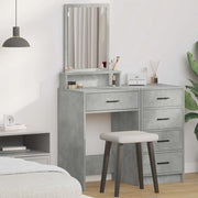 Tavolo da Trucco con cassetto Grigio cemento 50 x 41 x 140 cm 865130
