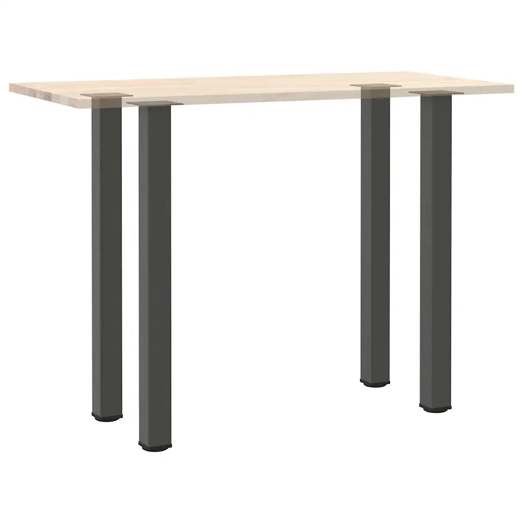 vidaXL Gambe per tavolo da bar 4 pz Antracite 110-112 cm Acciaio