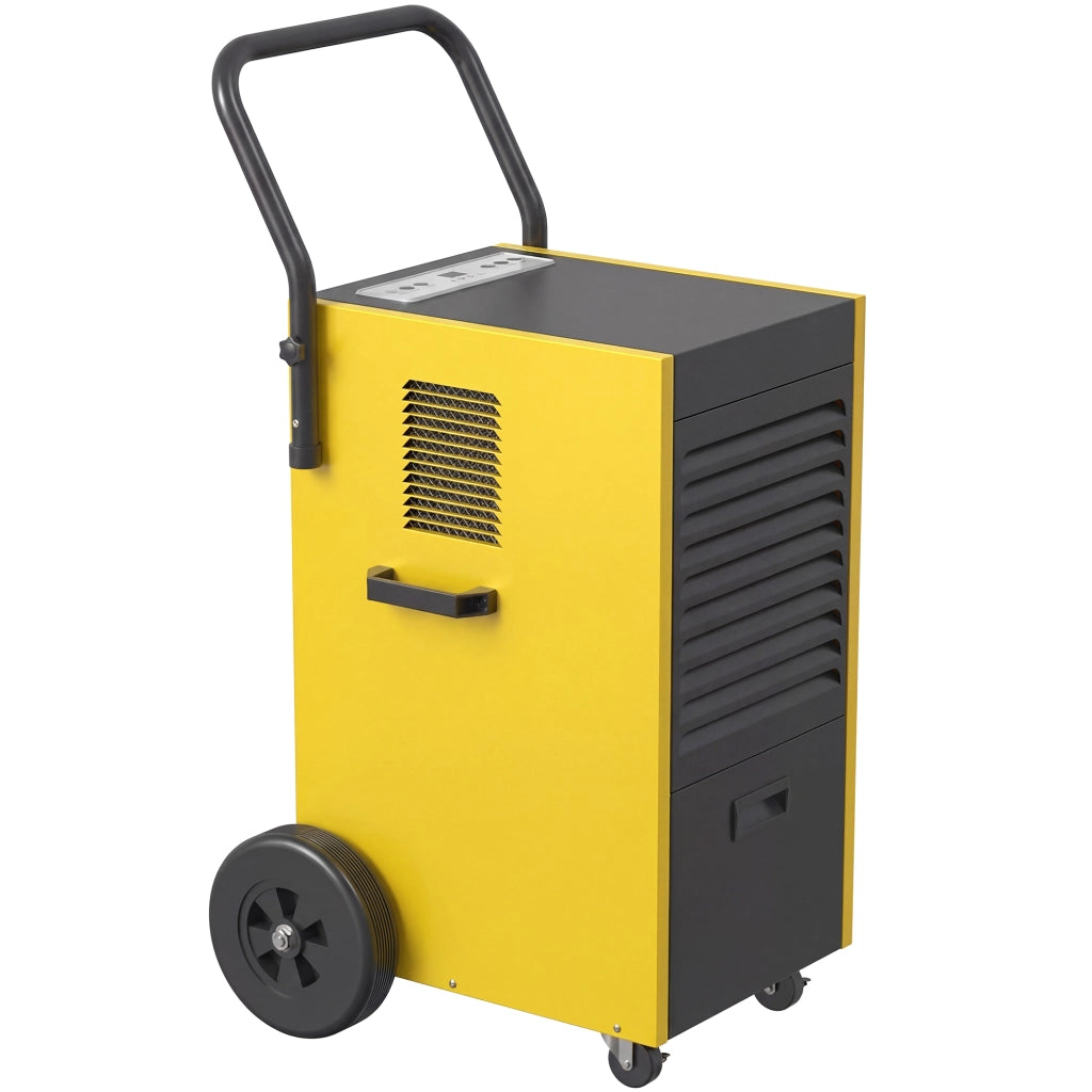Deumidificatore 70L/Giorno ¨C Zephmum ¨C Giallo con Ruote e Maniglia