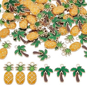 60 pezzi di gru di coccio e ananas in vetro per oreficeria
