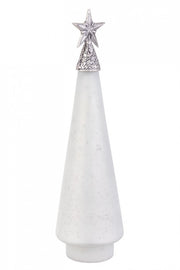 Pino vetro Glow bianco opaco con stella H44