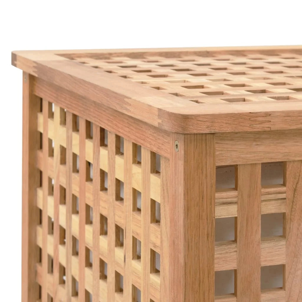 Cesto portabiancheria 87,5 x 46 x 67 cm in legno massello di noce 02_0006201