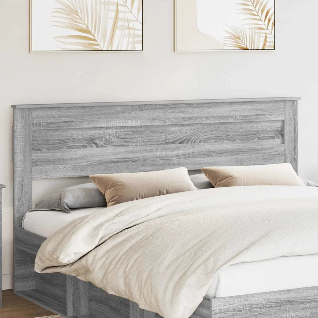 Testiera-Testata-Testiera Decorativa Grigio Sonoma 180 cm Legno multistrato 421550