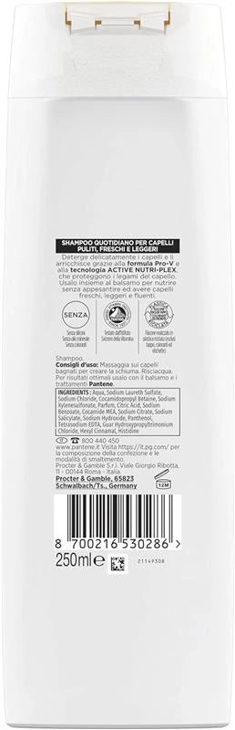 PANTENE PRO-V ACTIVE NUTRI-PLEX SHAMPOO AQUALIGHT PER CAPELLI FINI TENDENTI AL GRASSO 250 ML