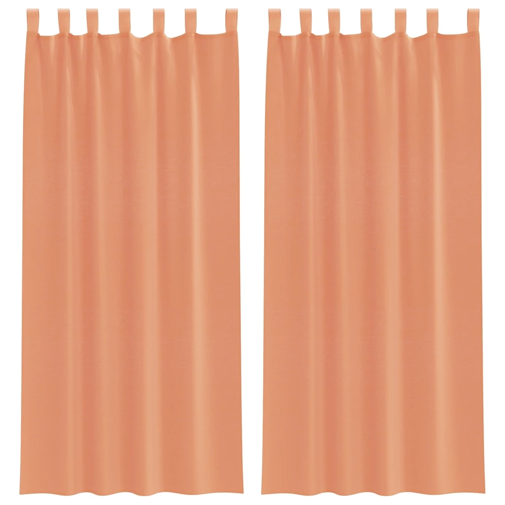 Tende in Voile con Passanti 2 pz Terracotta 140x245 cm 4102324