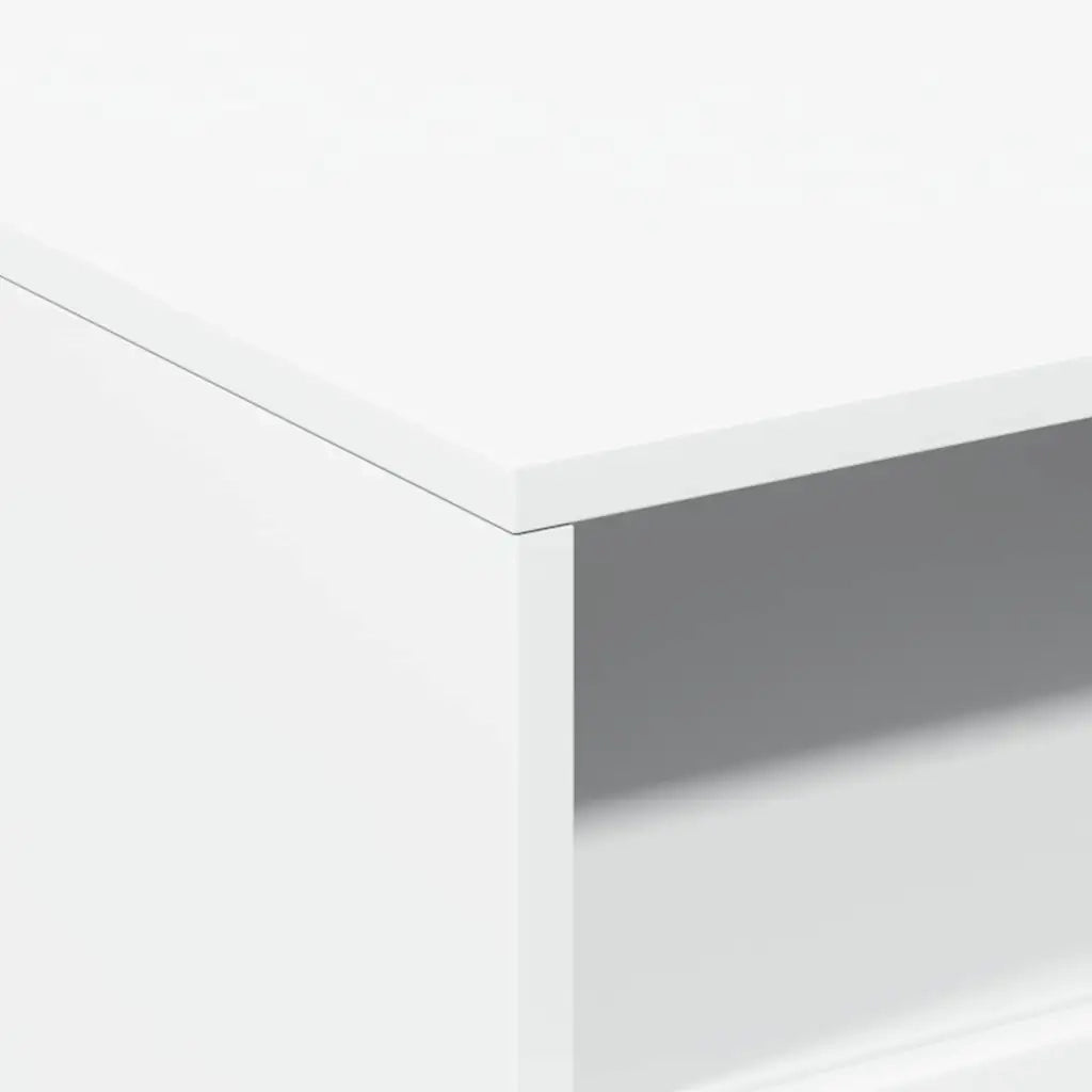 Tavolino da Soggiorno con Luci LED Bianco 50x49x40 cm 839826
