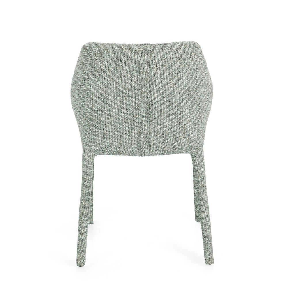 Set di 2 Sedie Imbottite in Tessuto con Gambe in Acciaio - HAZEL