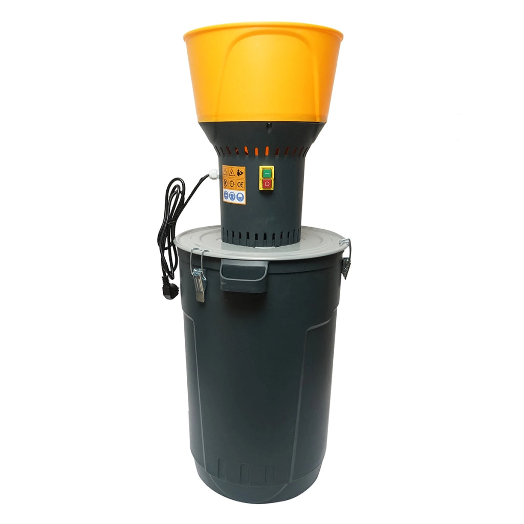 Mulino elettrico per cereali 1,3 KW, 220V, serbatoio 60L, 19000 giri/min, capacità 350 Kg/h, 5 setacci inclusi